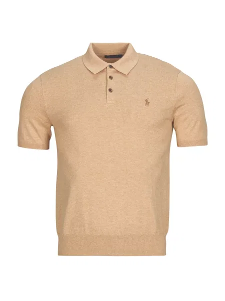 Polo majica Polo Ralph Lauren s kratkimi rokavi bež