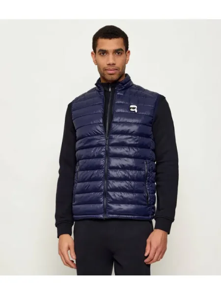 Karl Lagerfeld Szteppelt mellény kék