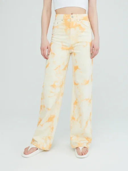 EDITED Jeans Avery portocaliu / deschis galben