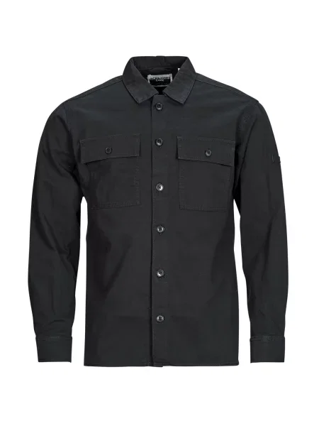 Klasična srajca Jack & Jones z dolgimi rokavi črna