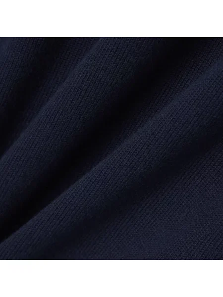 Lacoste Dzianinowy Sweter Z Golfem Granatowy niebieski