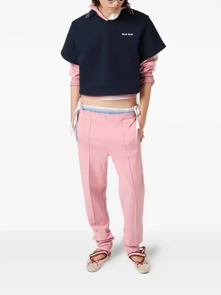 Pantaloni Miu Miu roz