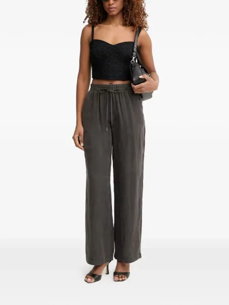 Decupat top Guess cu broderie negru