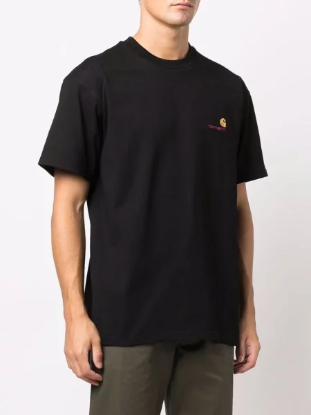 Tričko Carhartt Wip s výšivkou černé
