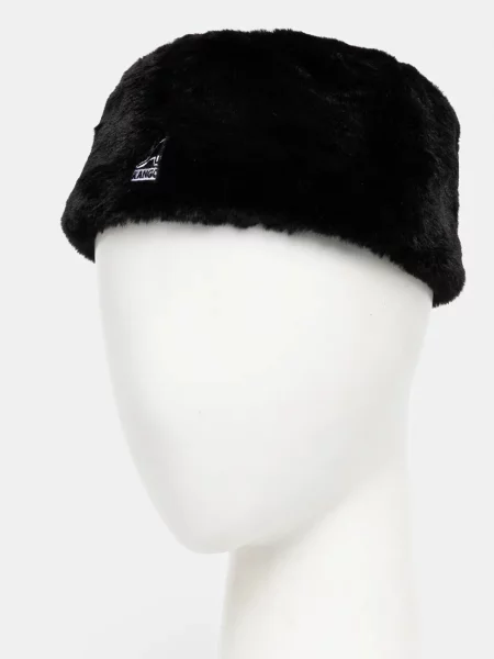 Kapa Kangol FAUX FUR TOPPER črna