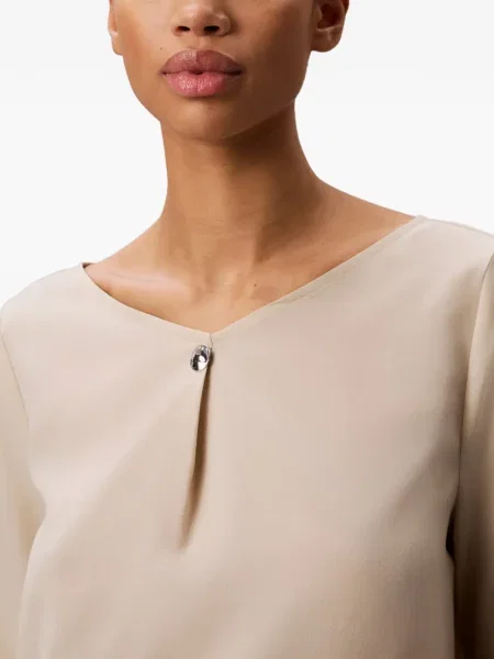 Bluză Calvin Klein cu decolteu în V