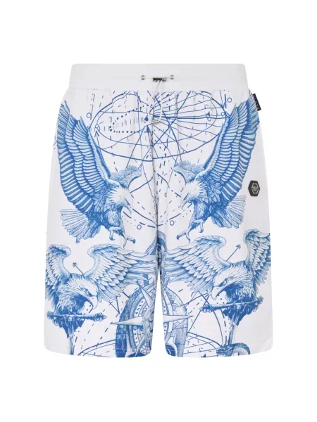 Szorty Philipp Plein polarowe białe