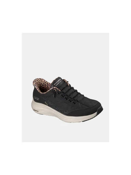 Chiloți Skechers cu model leopard negru