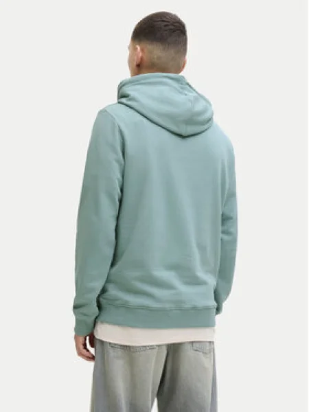 Jack & Jones Pulóver Jjrain Sweat Hood Türkizkék