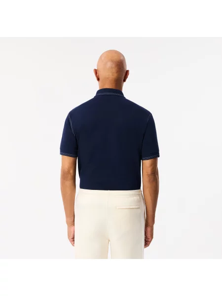 Классическое поло Lacoste синее