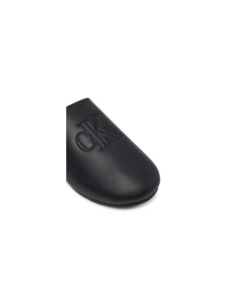 Calvin Klein Copati Home Slipper Mule Lth črna