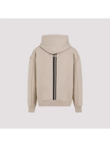 Bluza z kapturem Mordecai w paski z kapturem beżowa