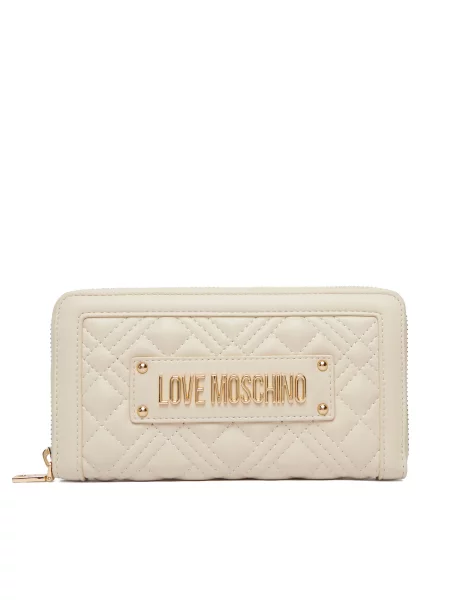 Denarnica Love Moschino bež