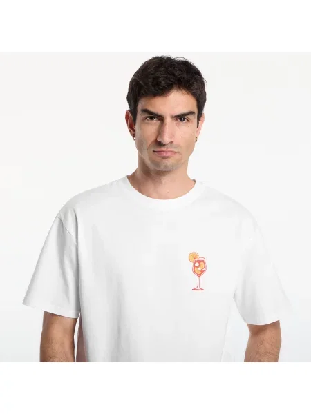 Mister Tee Tričko Orange Sip světle žlutá / oranžová / červená bílá