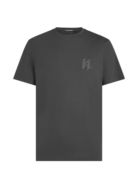 Tricou Karl Lagerfeld cu autograf gri