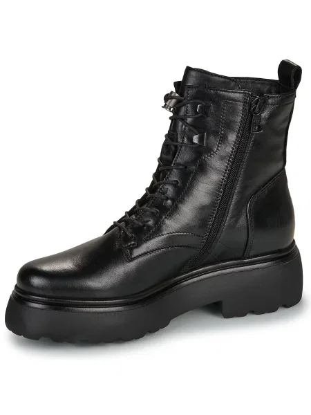 Botine Mjus cu șireturi negru