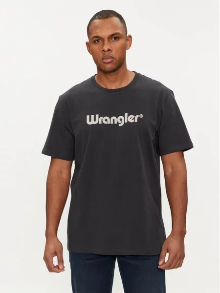 WRANGLER Majica črna bela