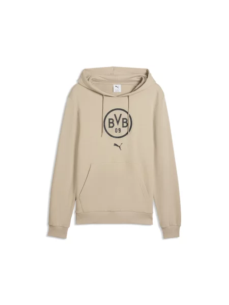 PUMA bluza z kapturem ftblCULTURE Borussia Dortmund Akcesoria S beżowy
