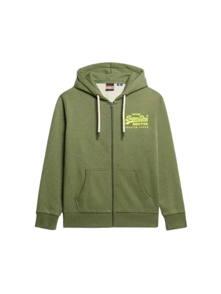 Bluza z kapturem Superdry z kapturem zielona