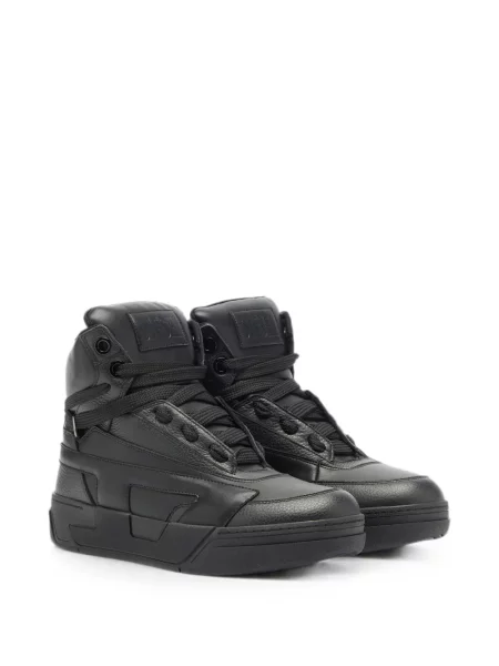 Sneakerși Diesel din piele negru