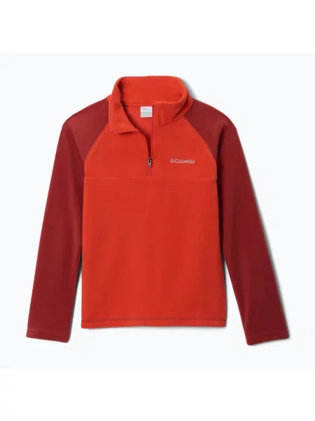 Gyerek polár pulóver Columbia Glacial Half Zip super sonic/red oxide. Méret: XL piros