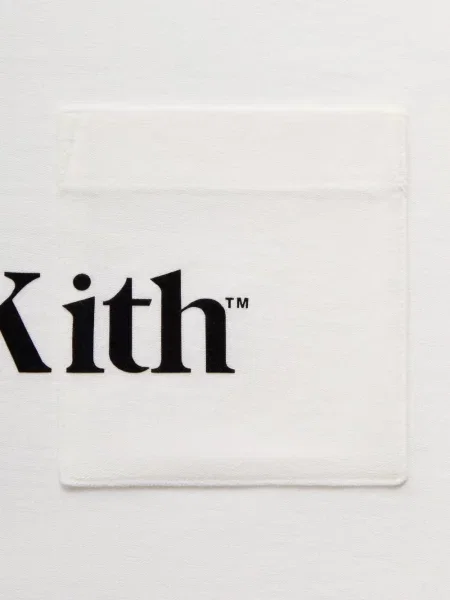Lung tricou Kith alb