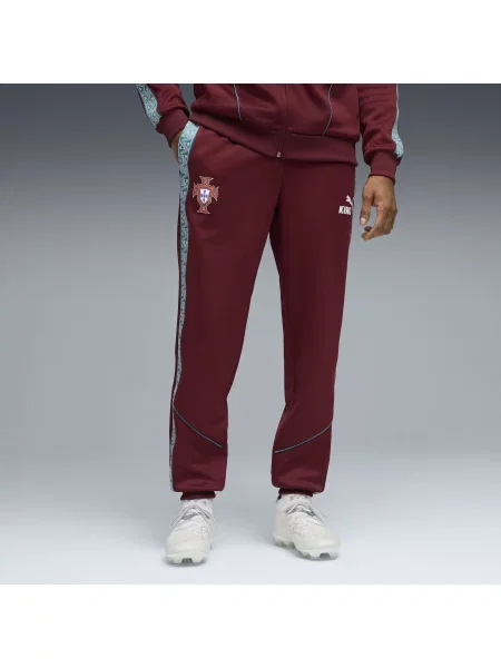 PUMA spodnie Portugal KING Anthem o wąskim kroju Akcesoria S czerwony