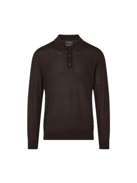Sweter Liu Jo wełniany z długim rękawem brązowy