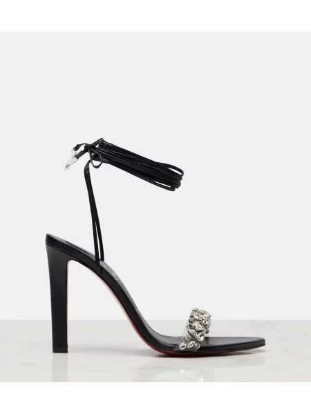 Sandale Christian Louboutin din piele negru