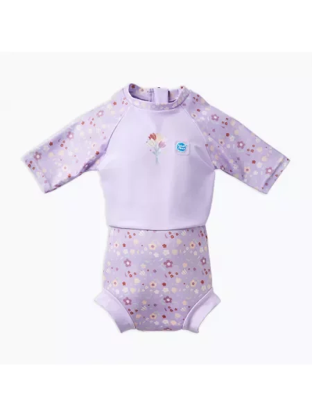 Kombinezon UPF dziecięcy Splash About Happy Nappy lilac sprnig fioletowy