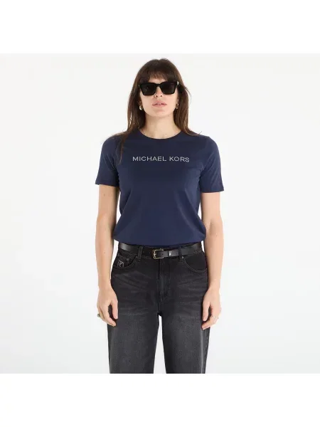 T-shirt Michael Kors Mk Stud Classic Tee Midnight Blue L niebieska