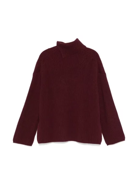 Sweter z golfem Joseph wełniany brązowy