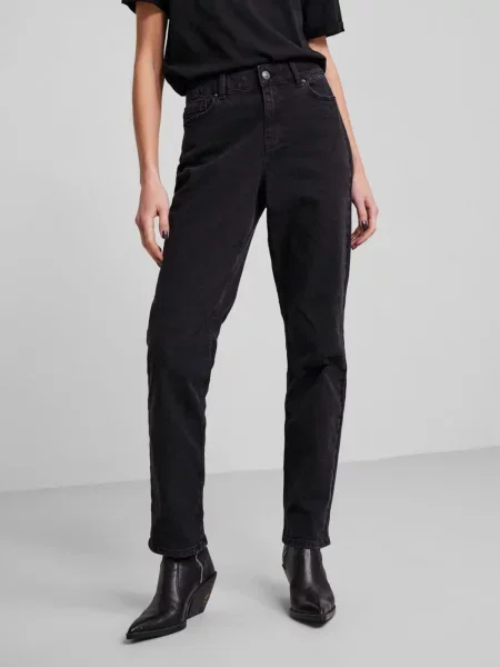 PIECES Kavbojke Luna denim črn