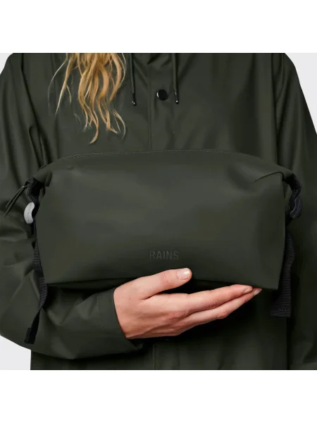 Rains kozmetikai táska Weekend Wash Bag zöld