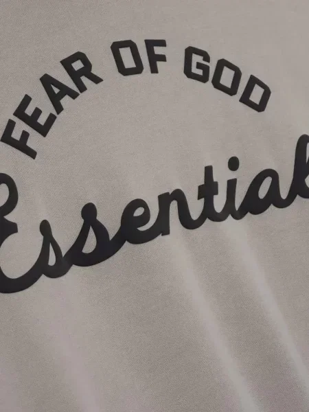 Mikina s kapucňou Fear Of God Essentials sivá