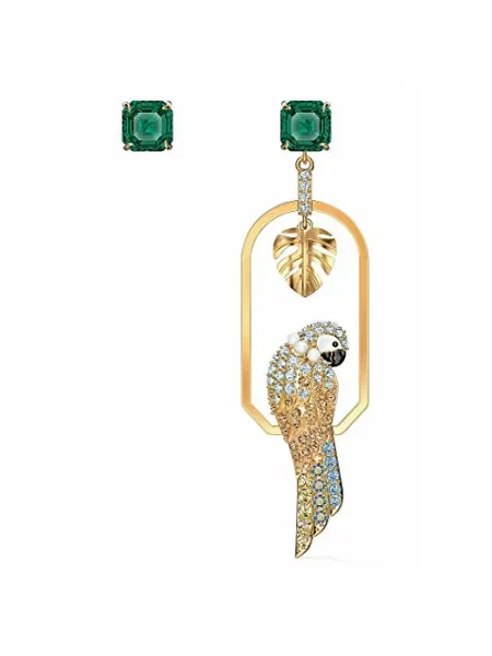 Kolczyki Swarovski w serca żółte