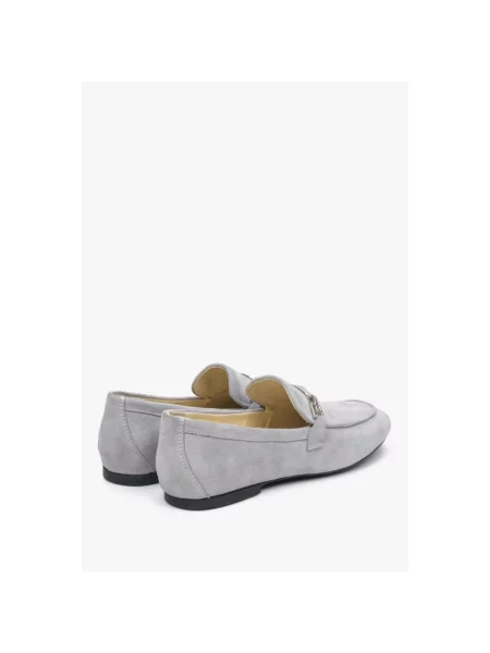 Лофери з пряжками Estro сірі