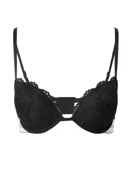 GUESS Sutien BELLE negru alb