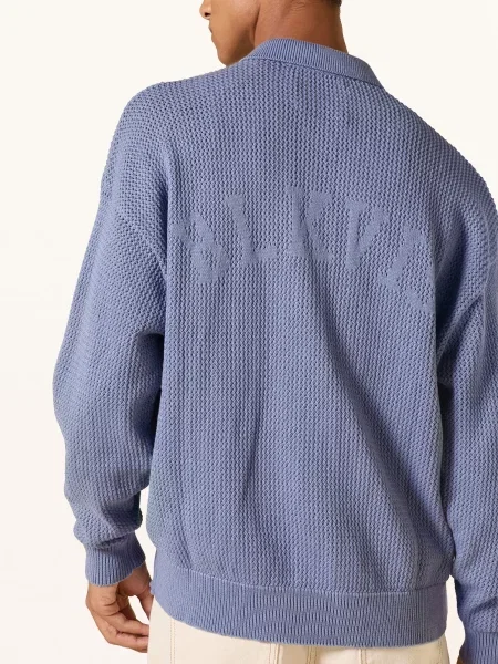Blkvis Pletená Košile Comfort Fit modrá