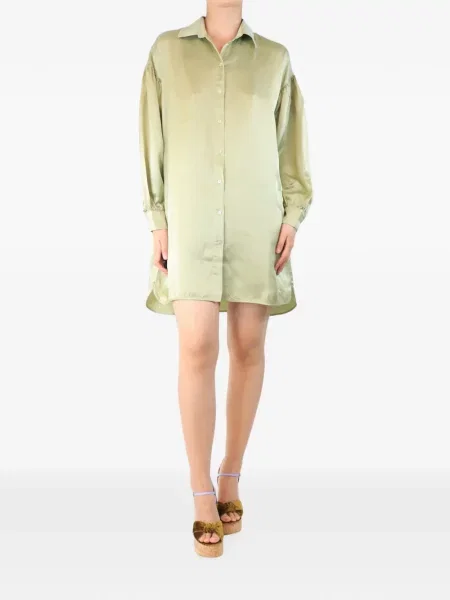 Rochie tip cămașă Olivia Von Halle verde