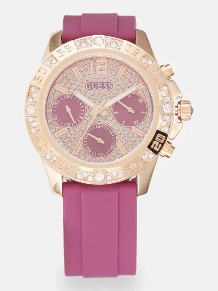 GUESS Ceas analogic MAJESTY auriu / lila