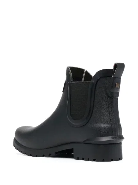 Cizme scurte Barbour cu autograf negru
