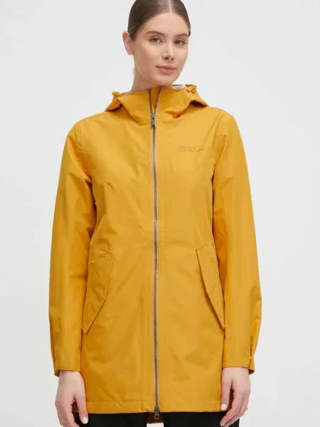 Яке за спортове на открито Jack Wolfskin Dakar Parka жълто