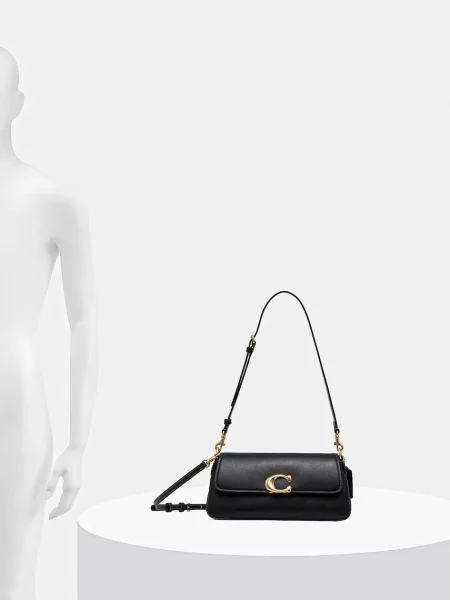Кожаная сумка Coach черная