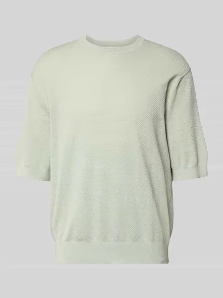 T-shirt o kroju relaxed fit z czystej bawełny model TORINO' Selected Homme miętowa