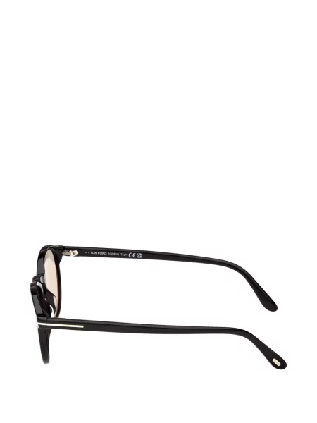 Kulaté sluneční brýle Tom Ford Eyewear černý
