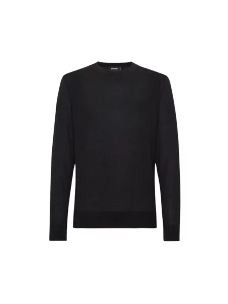 Sweter Dsquared2 wełniany czarny