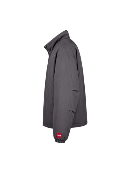 Kurtka puchowa The North Face z kapturem szara
