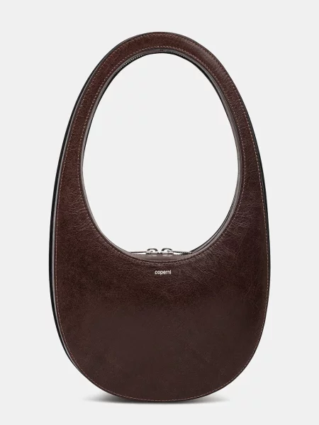 Geanta de piele Coperni din piele maro