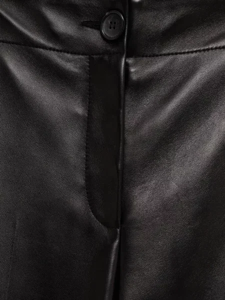 Pantaloni Khaite din piele negru
